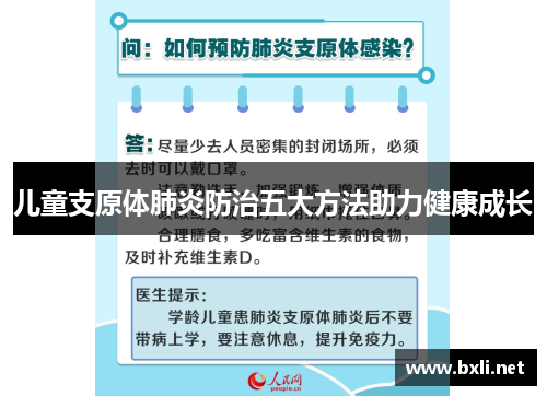 儿童支原体肺炎防治五大方法助力健康成长